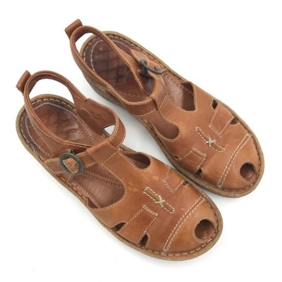 Josef Seibel Tan Mary Jane Leather Sandals size 37 - Picture 10 of 10